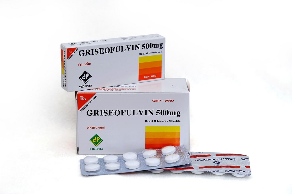 Thuốc kháng nấm Griseofulvin 500mg phù hợp với những trường hợp nặng